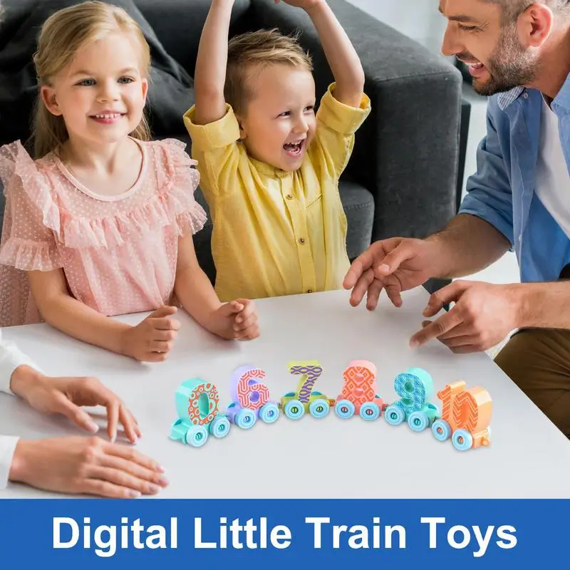 Train Blocks Toy Building Toys Blocks Number Toys Interactive Building Set Educational Toys Number Train Fine Motor Toys Toddler