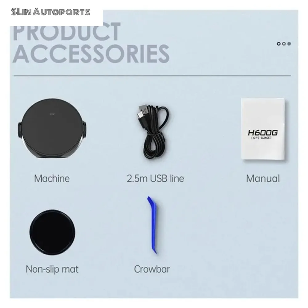 SLin Autoparts Store Car Head-Up Display GPS Intelligent Meter Speed Display Intelligent Motion Detection Altimeter For All Cars