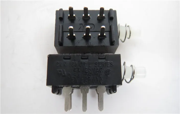 Imported USA C&K L212132MV02Q Push Button Switch 6 pin 6 feet 6 foot Double row Button Reset Switch unlock Switch