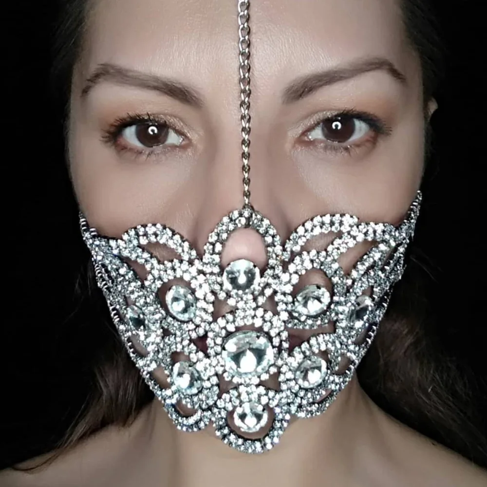 

Маска для макияжа, вечеринки, маска со стразами, европейская и американская мода, блестящая маска для ночного клуба, сценическая маска, женская маска