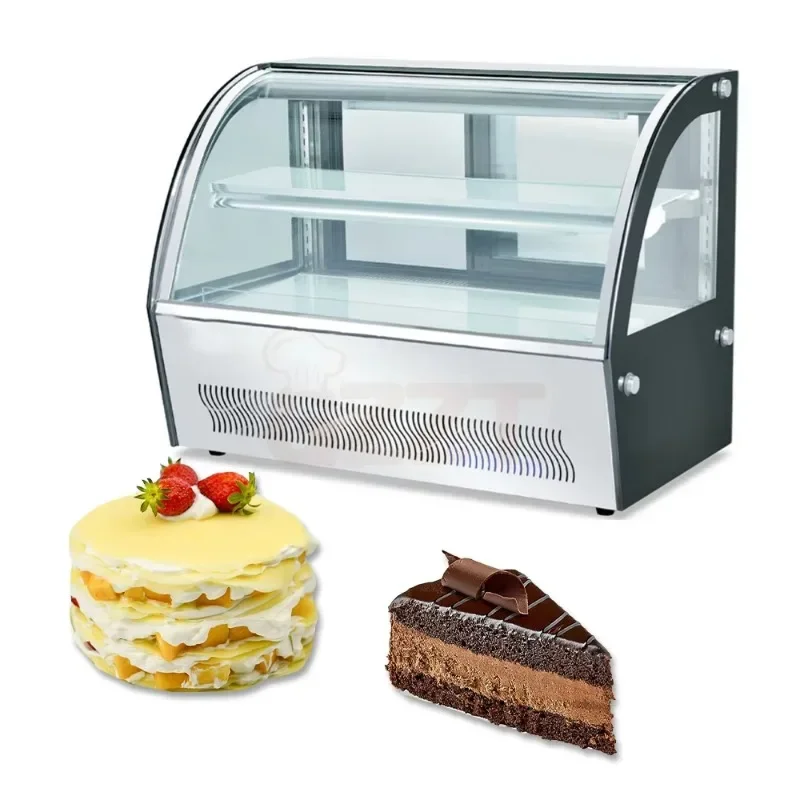 

Refrigerated display glass fruit cooked dessert freezer air-cooled desktop fresh-keeping cabinet