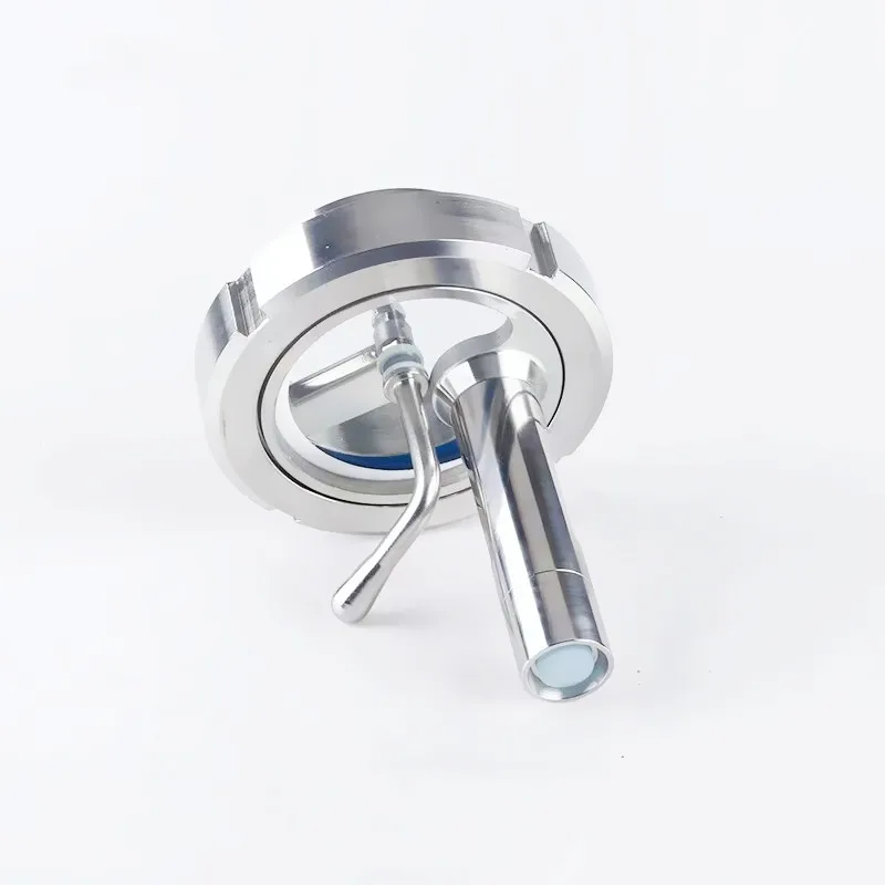DN100 Sanitary Sight Glass Diopter With Windshield Wiper And Flashlight For Distillation,Circular Viewing Sight Glass,SS304