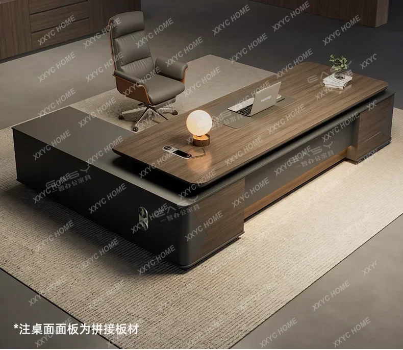 Boss President Desk and Chair Combination Simple Modern Office General Manager Desk Computer Desk Light Luxury Office
