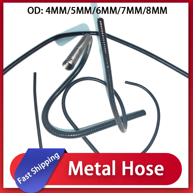 Small Hollow Threading Gooseneck Tube Universal Bendable Positioning Metal Hose Flexible Fixed Conduit For DIY Accessories