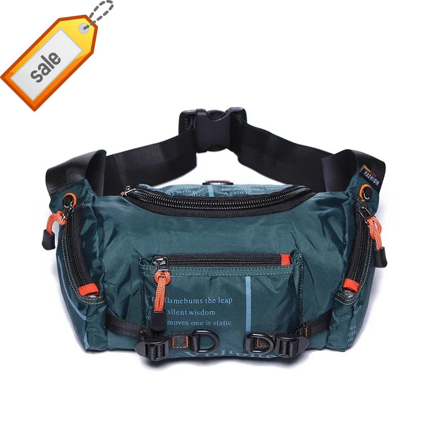 Waterproof Men Waist Chest Pack Hip Bum Travel Multi-Function Pouch Pocket Casual Male Oxford Belt Shoulder Messenger Fanny Bag