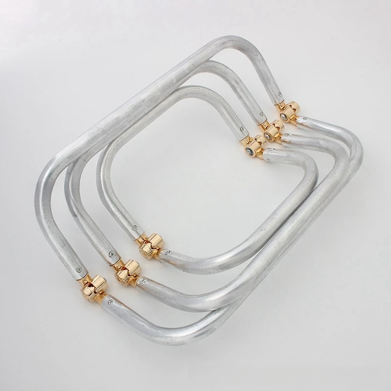 Big Size Bag Purse Frame Aluminium Tube DIY Bag Metal Hardware Handmade Materials Women Cloud Clutch Bag Accessories