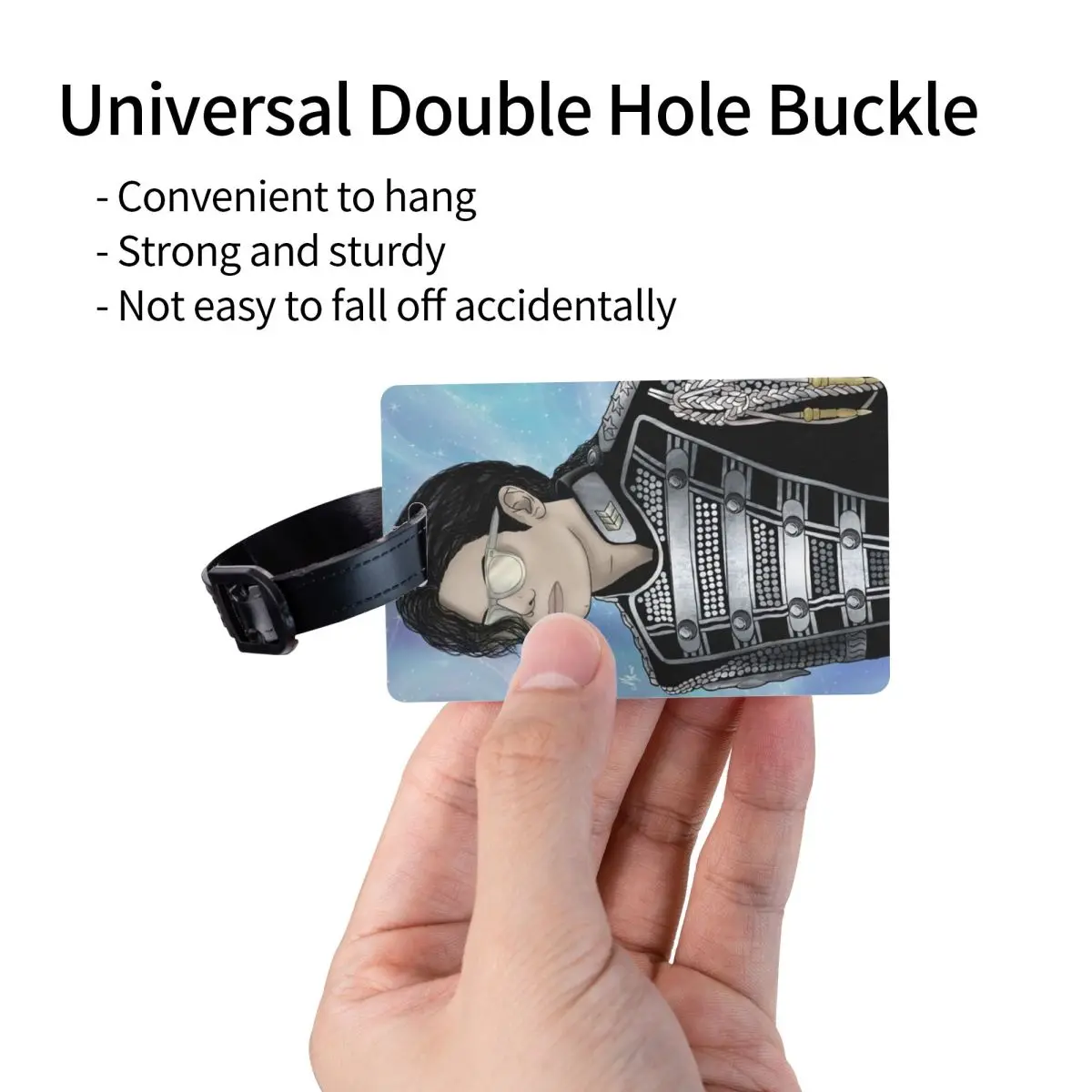 Michael Jackson Musicians Singers Dancers Luggage Tags Suitcase Fashion Baggage Boarding Tag Label Holder ID Name Address #3