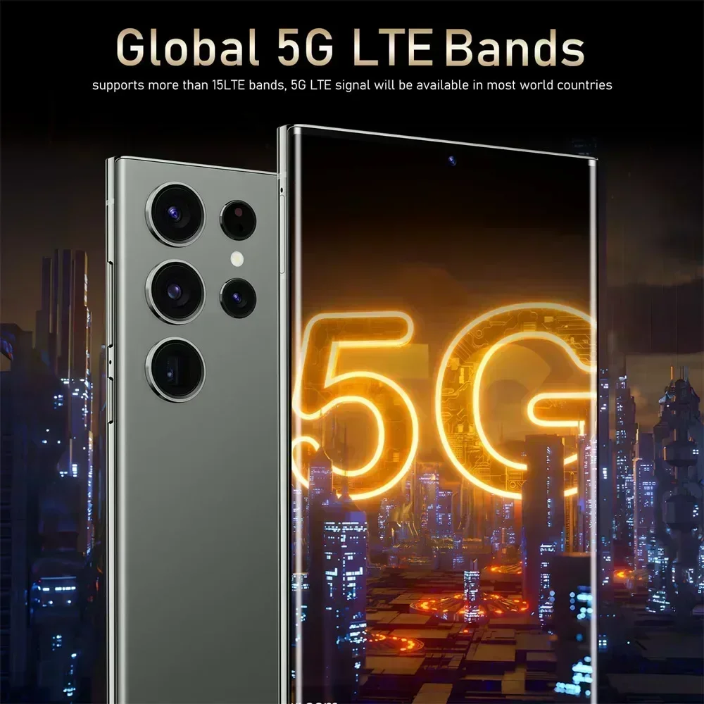 هواتف محمولة S25 Ultra 7.3HD هاتف ذكي أصلي 5G ثنائي الشريحة أندرويد 14 هاتف محمول سنابدراجون 8 جين 3 الإصدار العالمي للهواتف المحمولة