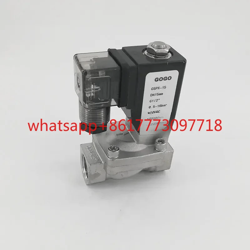 

SPX-10/15 Высокое качество 3/8 1/2 дюйма Отверстие 15 мм 16 бар нормально закрытый электромагнитный клапан из нержавеющей стали