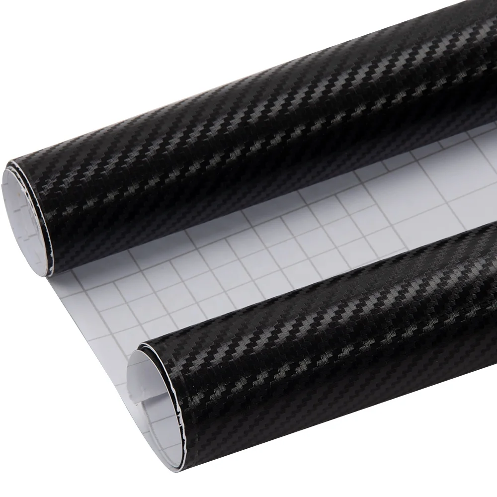 

KOOPPF New Arrival 6D Fiber Wrap Vinyl Sticker PET Color PPF Black Body Sports & Luxury Self-Adhesive Car Stickers