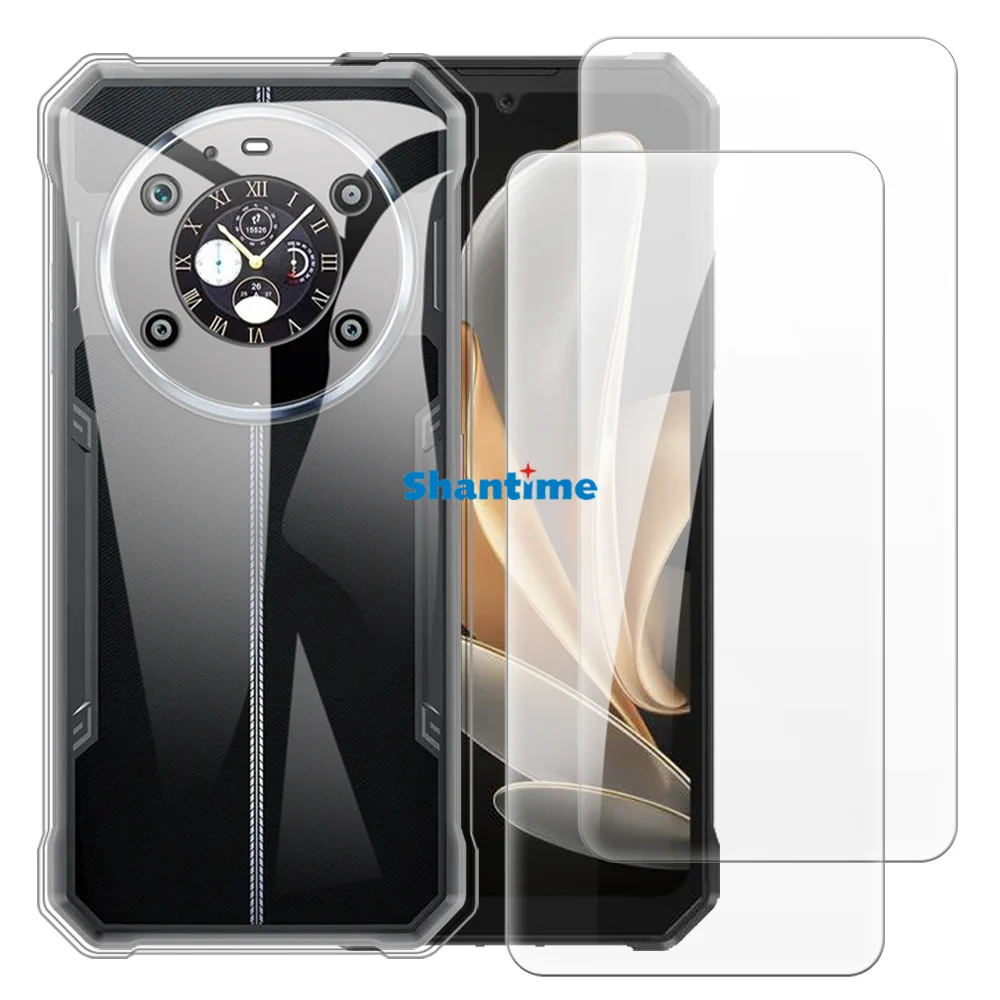 

Мягкий чехол + комплект из закаленного стекла для защиты экрана Fossibot F109S на весь корпус