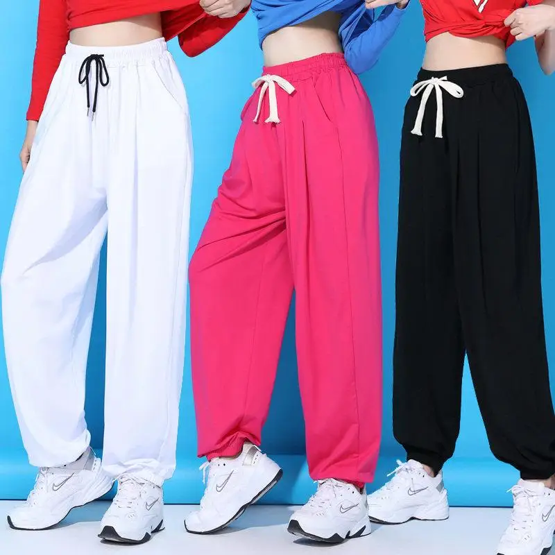 loose-lantern-pants-women's-square-dance-sports-fitness-thin-long-trousers-summer-new-style-high-waist-yoga-pants