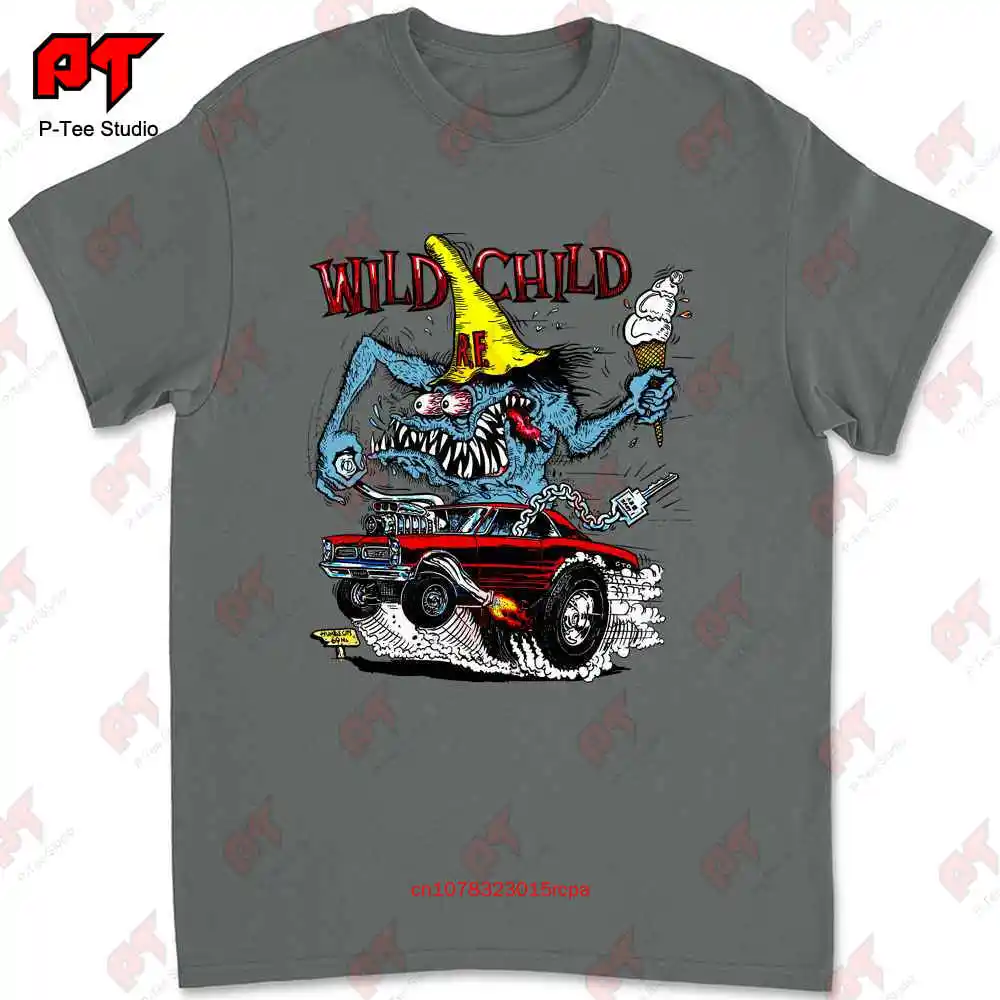Ed Big Daddy Roth Rat Fink Hot Rod Wild Child T Shirt S 5Xl Us Fanmade Grey KXF6