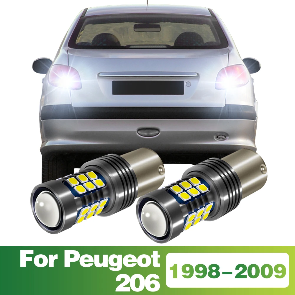 

2 Pcs 1156 Signal-Lamp LED Bulb Car Reverse Light Tail Lamp Accessories For Peugeot 206 1998-2003 2004 2005 2006 2007 2008 2009