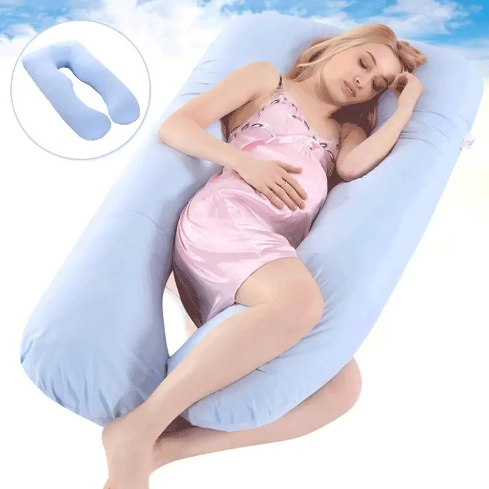 Pregnant Pillow Case For Pregnant Women Pillowcase Cover U-shaped Maternal Cushion Cover Side Sleeping Cotton 70x130cm