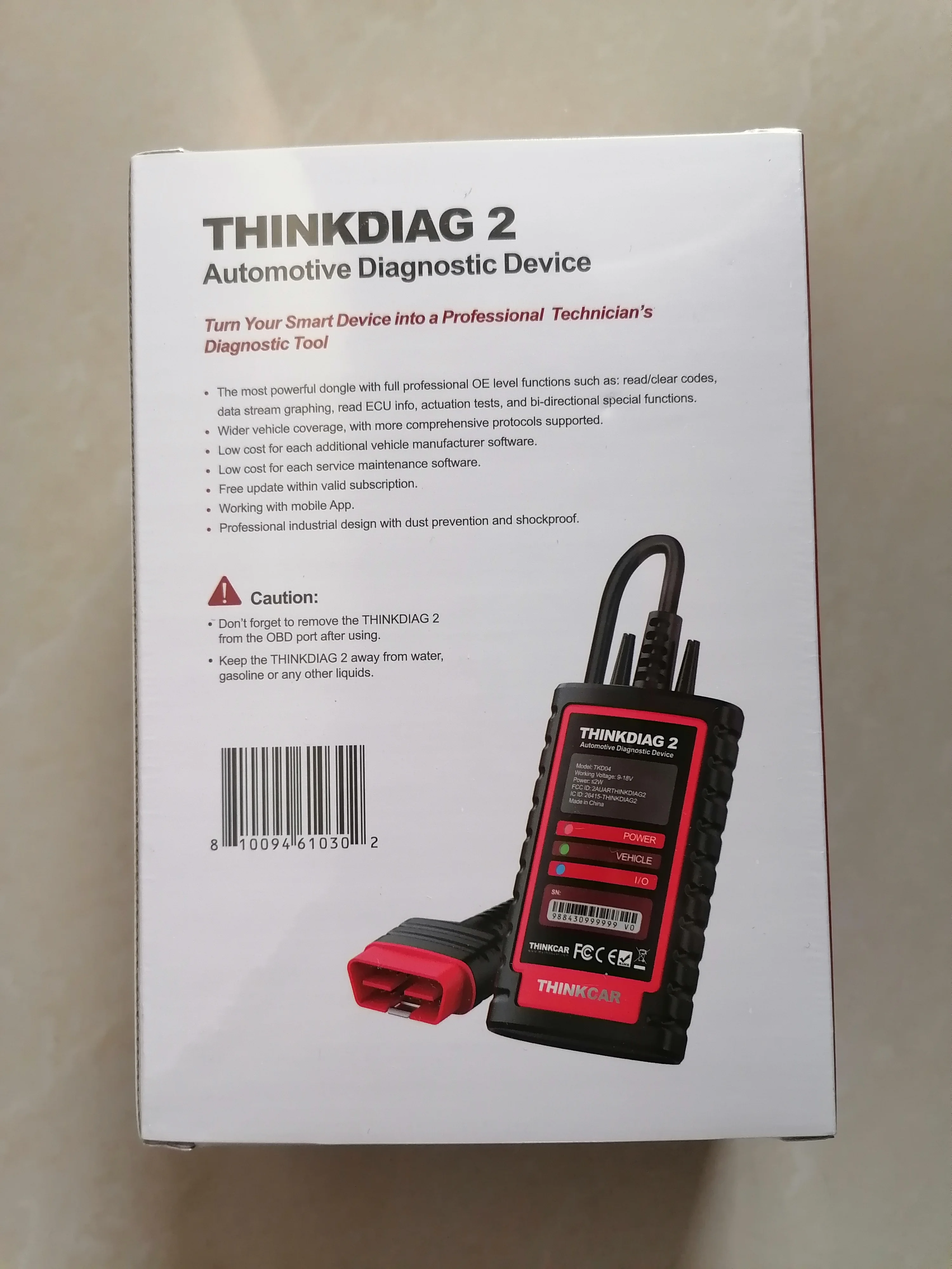 Flashed Thinkdiag 2 Supports CAN FD Protocols FOR D-Z Software Thinkdiag2 Bluetooth Connector PK DBSCAR VII GOLO DBSCAR 5