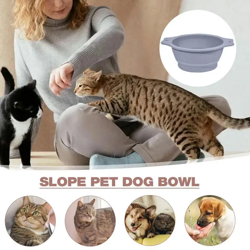 Silicone Dog Bowl For Small Medium Large Pet Cat Dog Water Food Dish Dishwasher Safe Pets Feeder For Puppy Cat Kitten