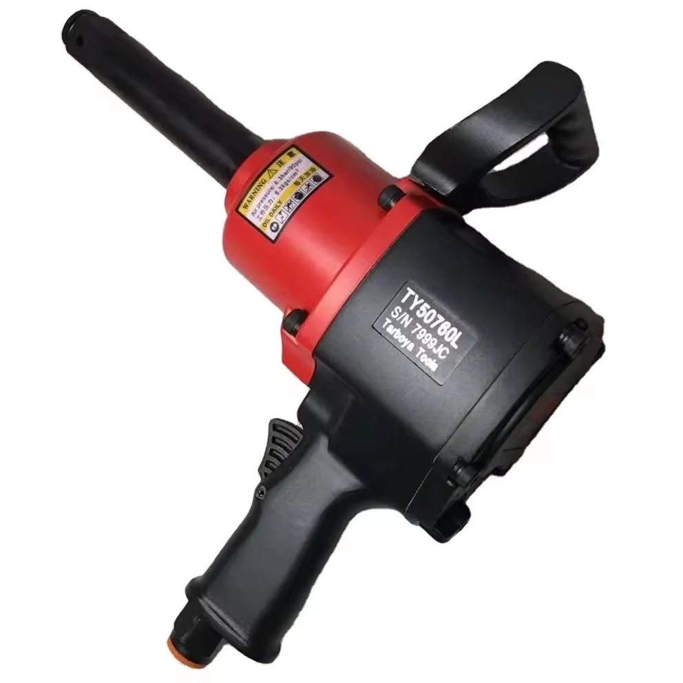 TY50760L Air Impact Wrench 6 In. Extended Drive Anvil,1,180 Ft.lbs Bolt Breakaway Torque