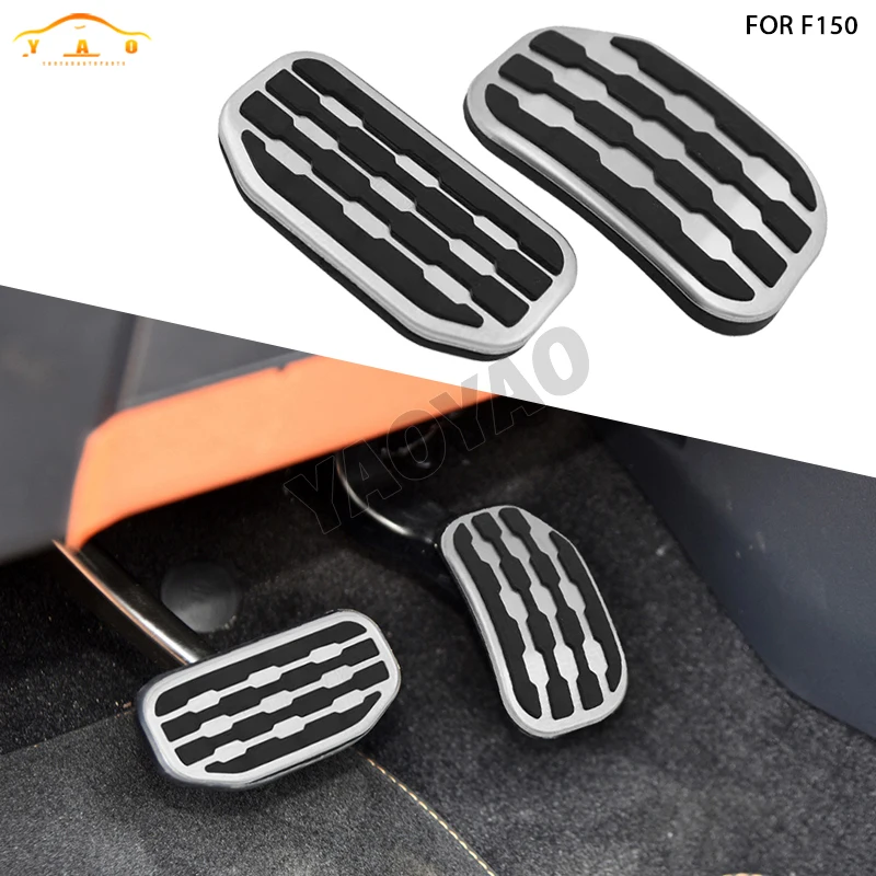 

Accessories Gas Brake Foot Rest Pedal Modified Cover For Ford F-150 2022-2023 Gas Foot Rest Modified Pedal Pad Plate