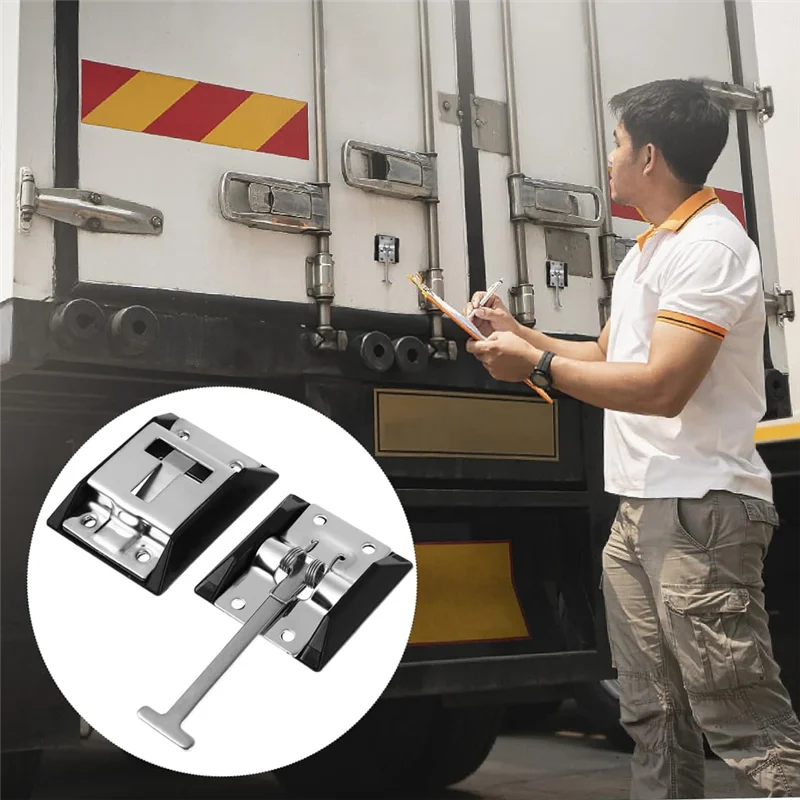 

Дверная защелка для автофургона Держатель для входной двери из нержавеющей стали Кронштейн для крепления с основанием для прицепа, кемпера, грузовика, грузовика