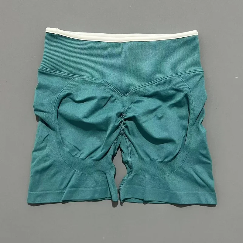 HISTELLO Ignite Sculpt Scrunch Shorts für Damen, Nahtlose Niedriggeschnittene Scrunch-Shorts mit Po-Lifting-Effekt, Sexy Gym Yoga Fitness Workout Biker-Shorts – Detail 14