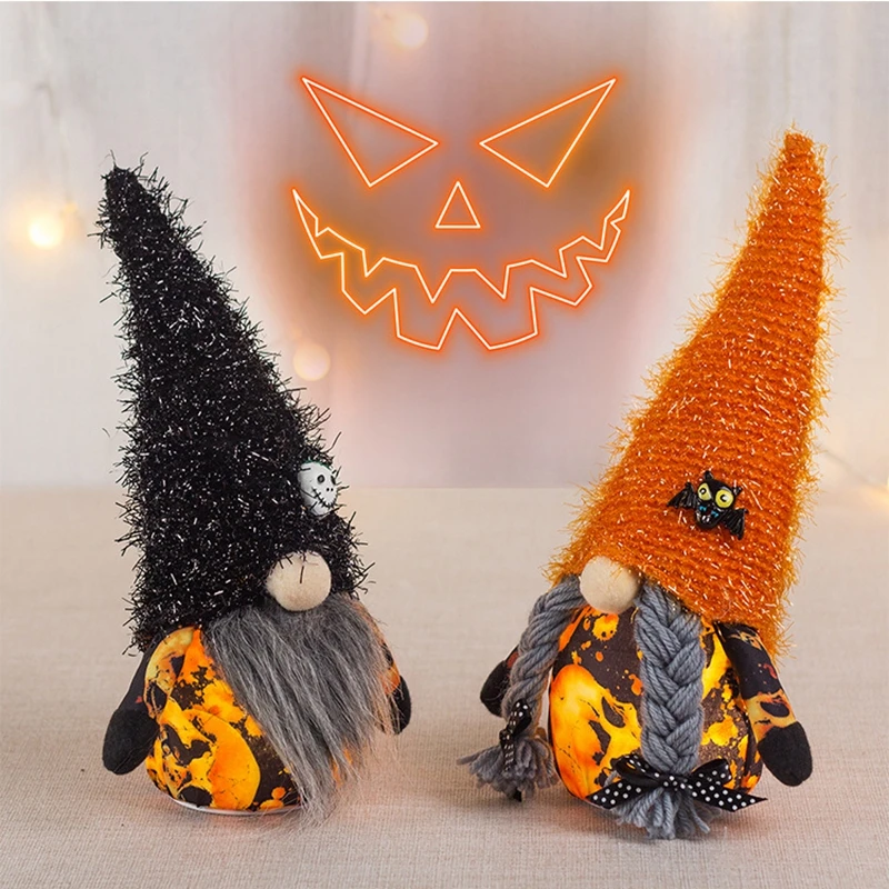 LED Luminous Gnome Faceless Elf Doll, Plush Toy, Christmas Tree Hanging Decorations for Home