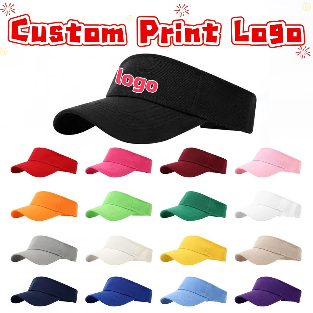 Customized Printed Logo Mao Qing Empty Peak Hat Golf Sun Protection Cap Outdoor Team Building Activities Tourism Duck Tongue Hat