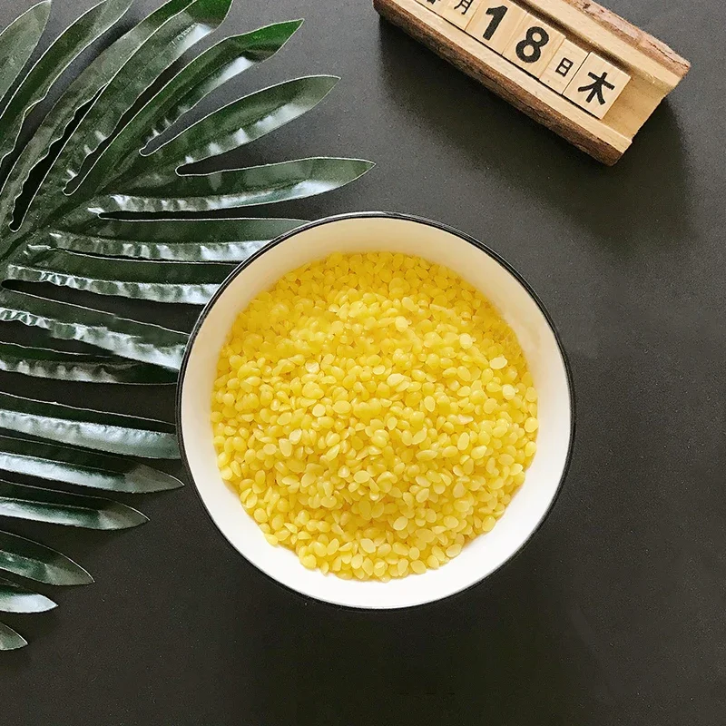 0.5/1KG Particles Yellow Beeswax Natural Wax Raw Materials For DIY Candle Making Lipstick Cosmetics Candle Handcraft Accessories