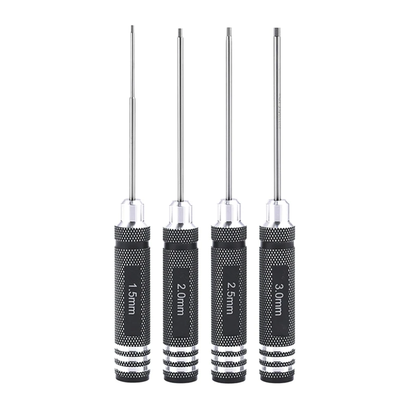 Bộ 7 chiếc tuốc nơ vít lục giác Bộ dụng cụ tuốc nơ vít hợp kim nhôm có tay cầm chính xác Dropship
