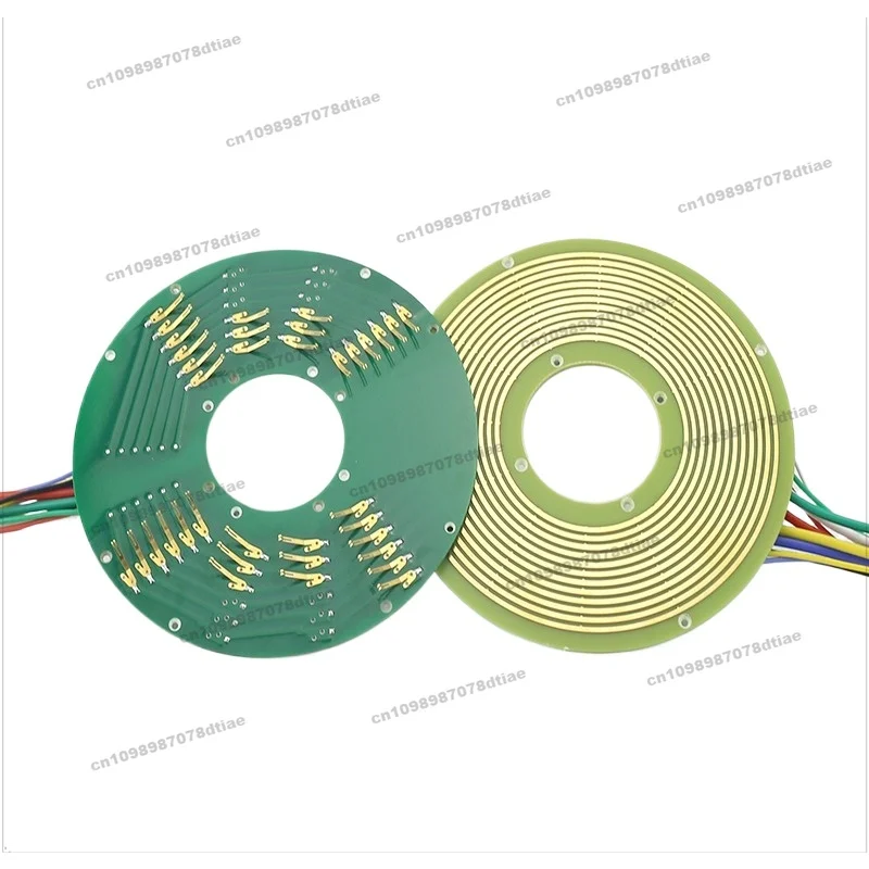 Disc Slip Rings PCB Conductive Slip Rings Inner Hole 12-50mm Separated Ultra-thin Collector Rings, 1~12 Rings Optional