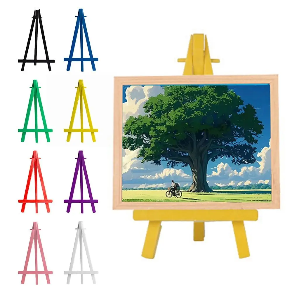 

Lightweight Plastic Triangle Easel Mini Adjustable Painting Display Stand Painting Holder Children Painting