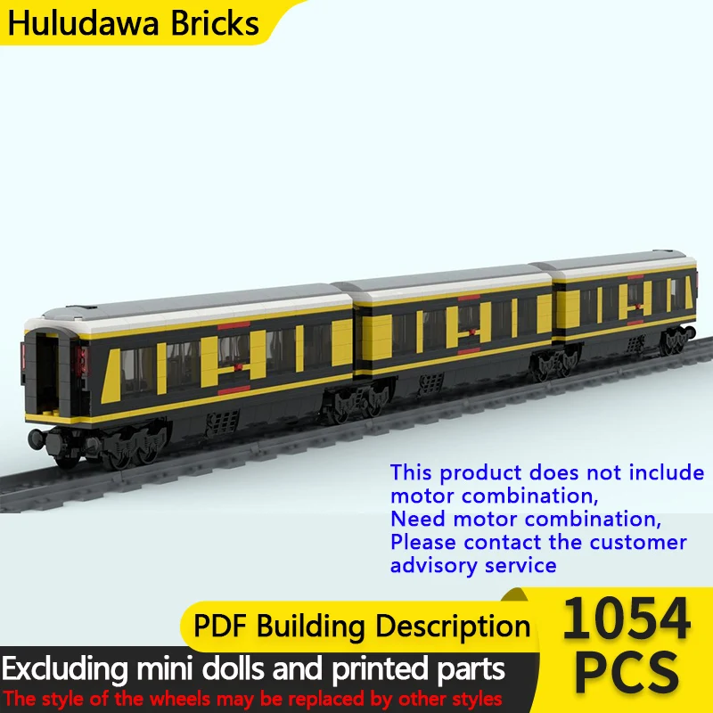 

Модель городской автомобиль MOC, строительные кирпичи, железнодорожные экспресс-пассажирские автомобили, модульная технология, детские праздничные подарки, сборные игрушки, костюм