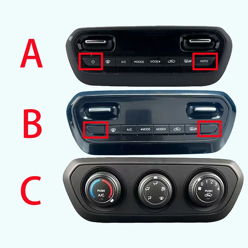 LINGJIE Air Conditioning Switch Panel For WULING BAOJUN 510 Chevrolet Groove Dashboard A/C Heater Control Climate Control
