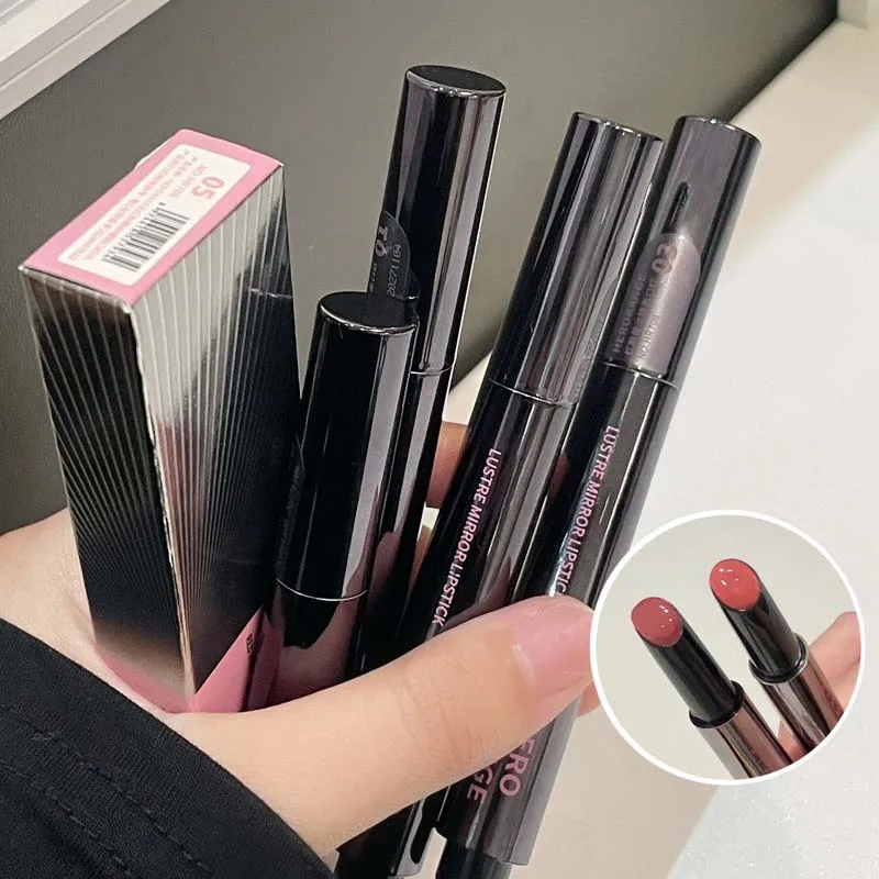 أحمر شفاه HERORANGE Push-button Mirror أحمر شفاه مرطب يدوم طويلاً