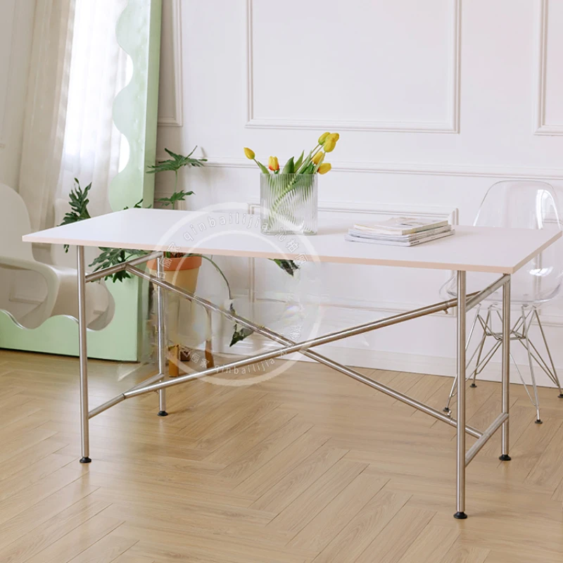 Minimalist Desk, ins, Home Dining Table, Modern Rectangular Nordic Living Room, Desk Workbench