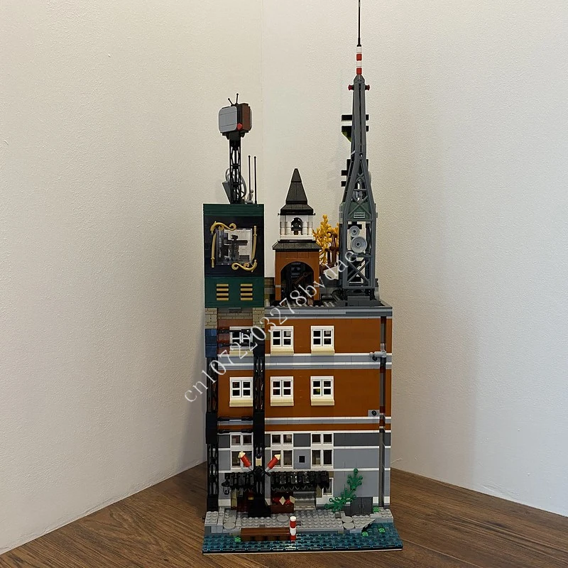 4036PCS Ninjagoes Stad Televisie NGTV Modulaire Stad MOC Creatieve street view Model Bouwsteen Onderwijs Assemblage Model Speelgoed