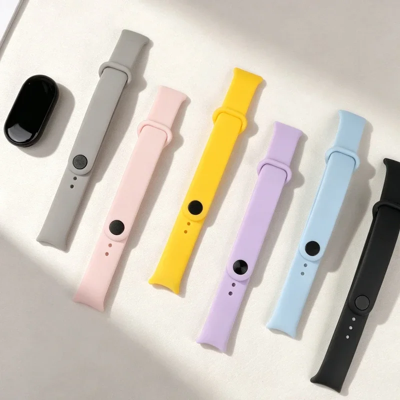 Soft Original Silicone Strap for Xiaomi Mi Band 11 10 Sports Smart Bracelet Wristband Mi Band 8 9 Replacement Bands Accessories