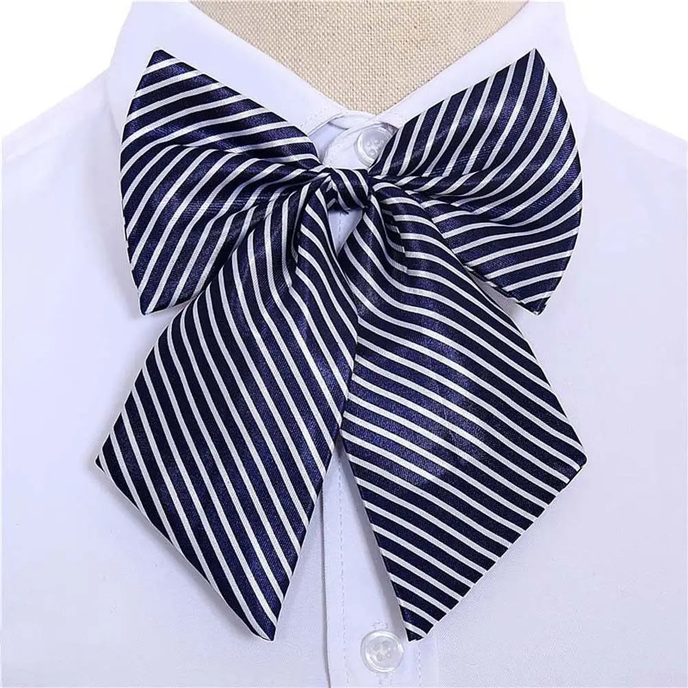 ストライプ航空会社のスチュワーデスネクタイドットナースネックウェア蝶ネクタイ韓国スタイルシャツアクセサリーJK制服蝶ネクタイ