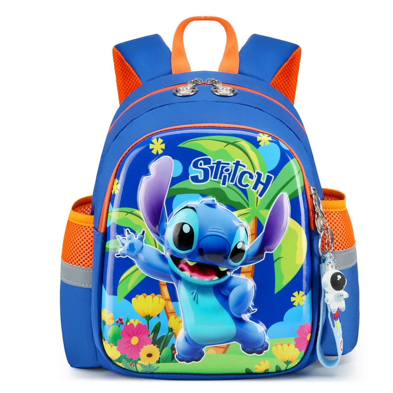 Disney New Stitch Kindergarten Backpack for Boys and Girls, Cute Anime Cartoon Children\'s Backpack, Versatile School Bag