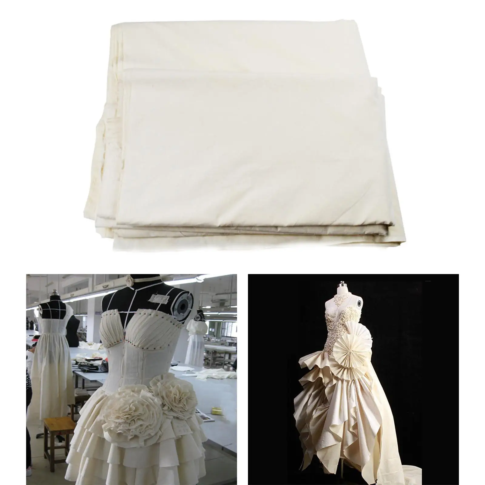 High Quality Muslin Cloth Light Drape Handmade Stiffness Muslin Cotton Fabric for Backing Apparel Sheets Embroidery