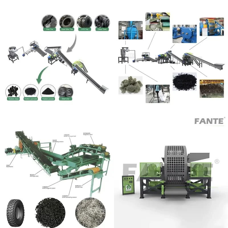Industrial Machinery High Profit Automatic Waste Tire Recycling Plant Production Line Tire Recycling Machine System