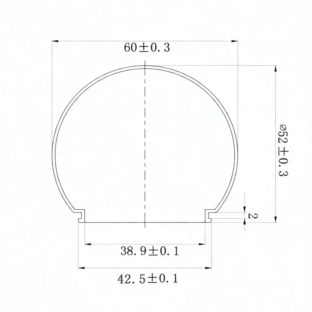 Durable PC Diffuser Cover Replacement For LED Bulb Vanity Mirror Lamp Fixtures Milky White Plastic Light Housing