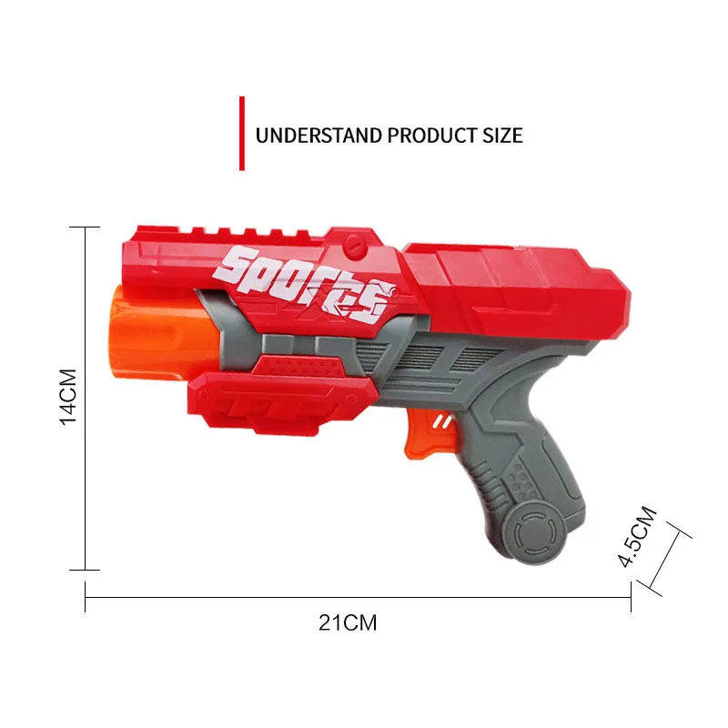 子供のためのソフトスポンジの盛り合わせ、フォームヘッド、安全なおもちゃの銃、吸盤、男の子と女の子のためのギフト