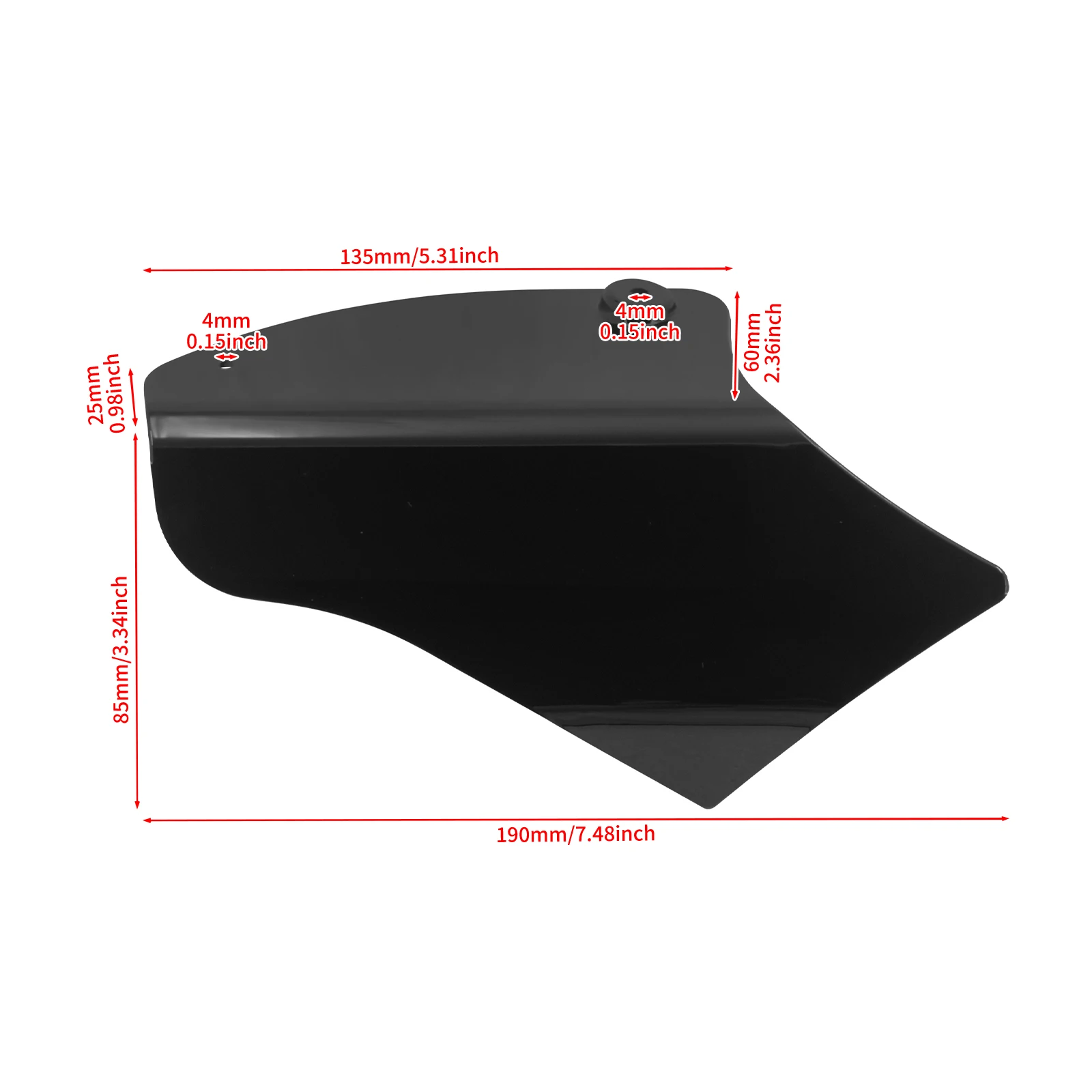 Motorcycle Air Deflector Saddle Air Heat Shields ABS Reflective For Harley Softail Breakout Fat Boy Heritage Deluxe FLHC 00-2017