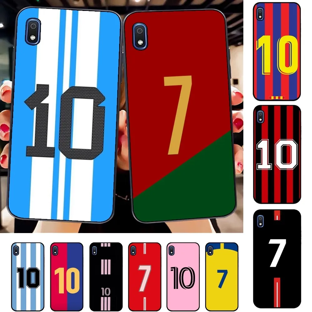 FootBall Star Number C 7 10 Phone Case For Samsung A 10 11 12 13 20 21 22 30 31 32 40 51 52 53 70 71 72 73 91 13 Shell