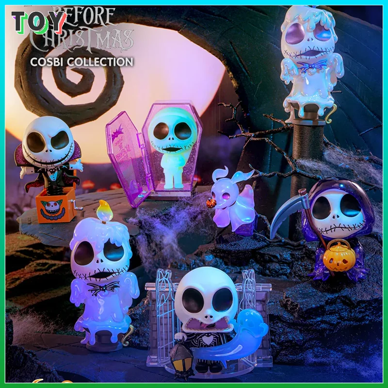 

Hottoys Cosbi мини-кукла слепая коробка в канун Рождества тема ужасов модные украшения для стола Коллекционные игрушки для подарков на Хэллоуин