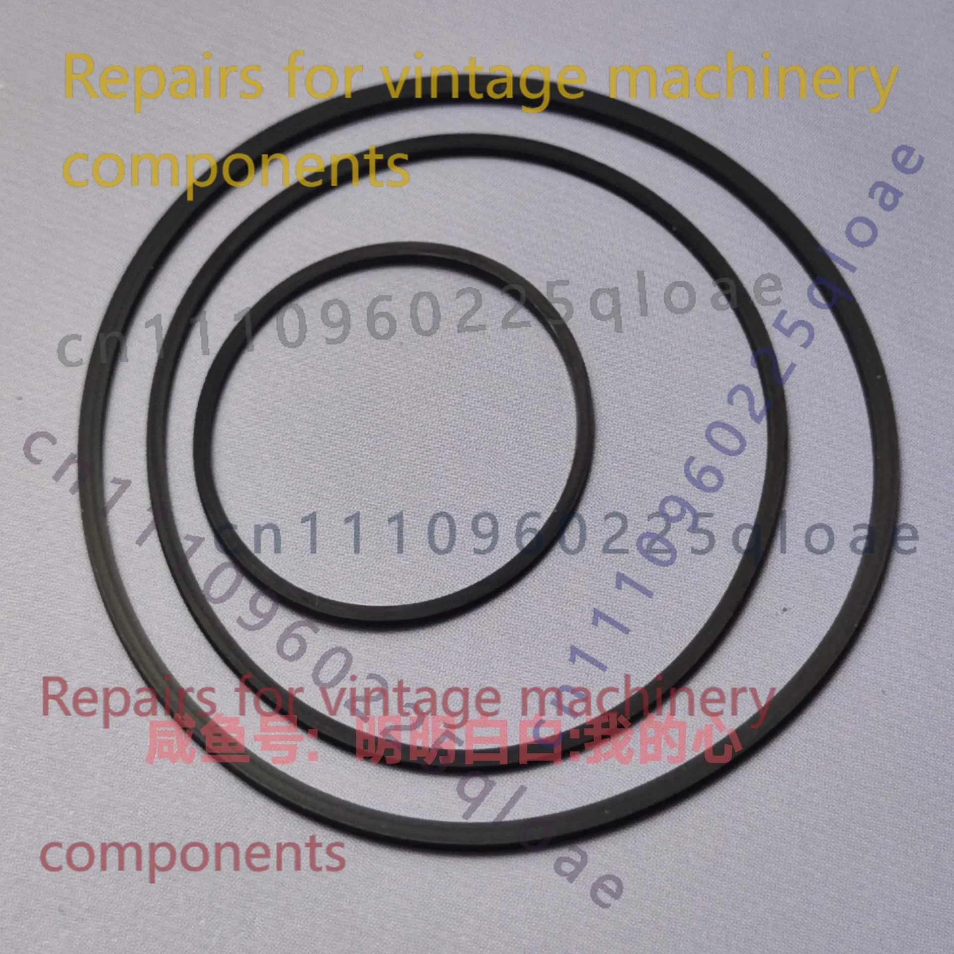 3PCS Drive Belt Repair Kit FOR SONY TCM-36 TCM-39 TCM-47 TCM-48 TCM-55 TCM-59 TCM-500 Field Cassette Recorder Spare Parts
