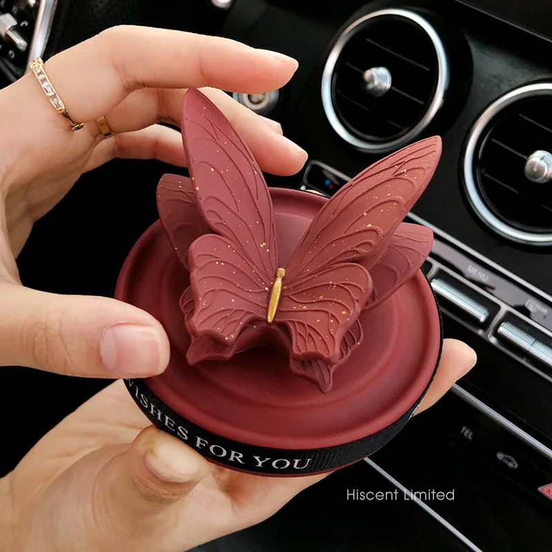 

Car Perfume Containers Suitable for Essential Oils Romantic Butterfly Car Diffuser Stone Refillable Bottles Vintage