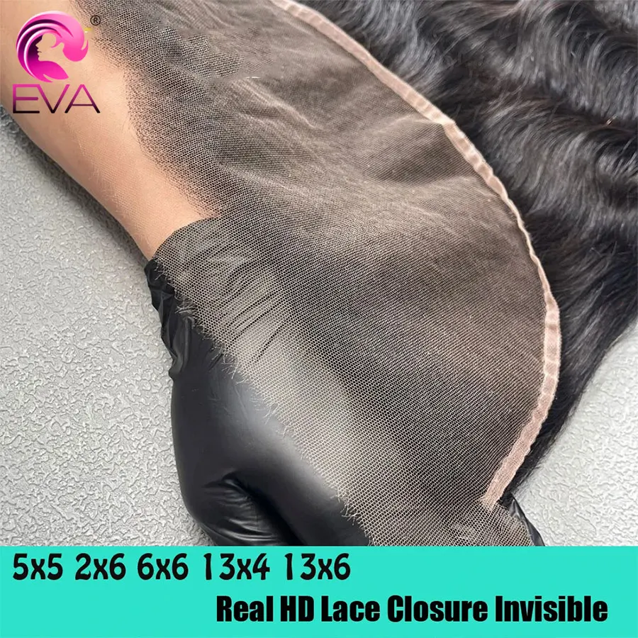 

Накладки для волос Eva Hair Skinlike 5x5, 6x6, 2x6 HD Lace Closures из натуральных волос, прямые/волнистые, 13x4, 13x6 HD Lace Frontal, предварительно выщипанные, с маленькими узлами