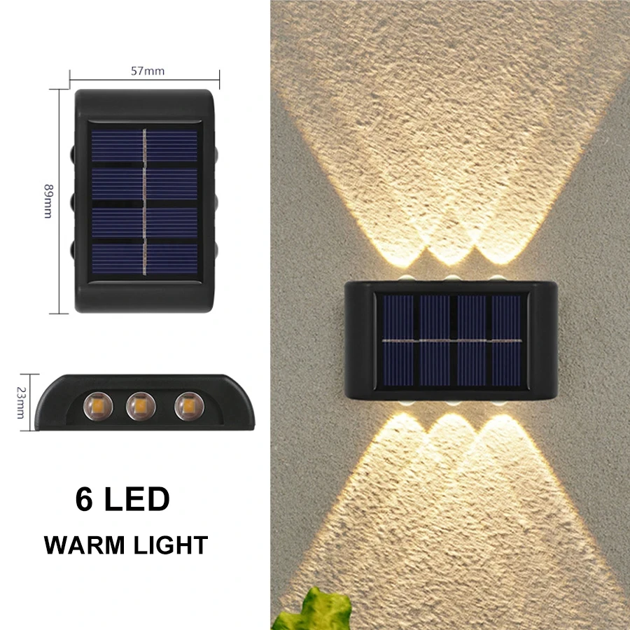 LED Solar Garden Lights Outdoor Waterproof Solar Power Lamp Wall Balcony Stairs Street Light Outdoor Solar LED Lights Sunlight